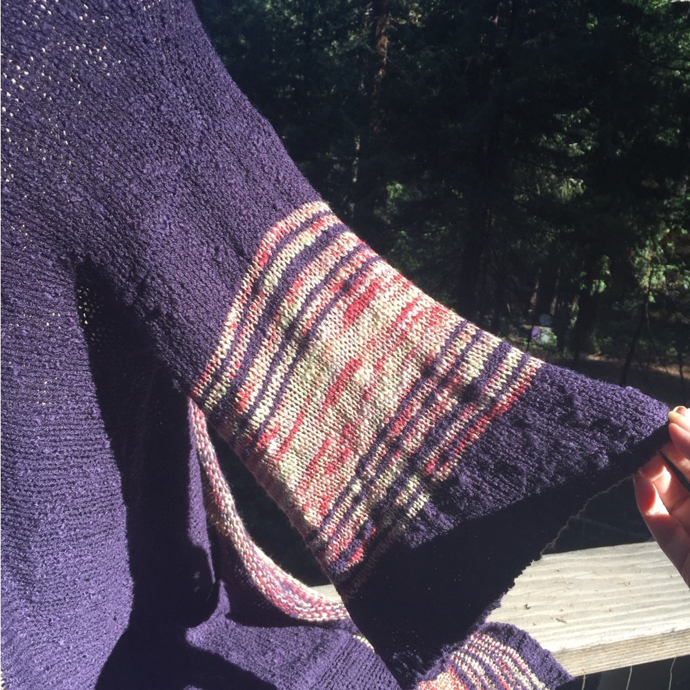 Easel 3/4 sleeve loose weave variegated rose, free shipping always HP 26x4 - Picture 5 of 8